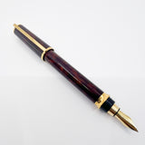 S. T. Dupont  Montparnasse Chairman Tortoiseshell Laque de Chine Fountain Pen - Fine 18kt Gold Nib - Rarely Found in MINT Condition!