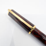 S. T. Dupont  Montparnasse Chairman Tortoiseshell Laque de Chine Fountain Pen - Fine 18kt Gold Nib - Rarely Found in MINT Condition!