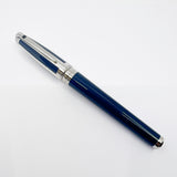 S. T. Dupont Grand Orpheo Theme Placed Midnight Blue Lacquer Fountain Pen - Fine 18kt Gold Nib