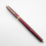 Cross Pinnacle Bordeaux Lacquer Fountain Pen -  Fine 18kt Gold Nib