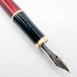 Cross Pinnacle Bordeaux Lacquer Fountain Pen -  Fine 18kt Gold Nib