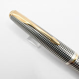 Parker Sonnet Sterling Silver Cisele Cross Hatch Design Ballpoint  Pen - Circa 1997