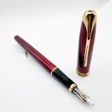 Cross Pinnacle Bordeaux Lacquer Fountain Pen -  Fine 18kt Gold Nib