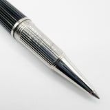 Cartier - Louis Cartier Black Fluted Rollerball - Platinum-Plated Trim