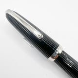Cartier - Louis Cartier Black Fluted Rollerball - Platinum-Plated Trim