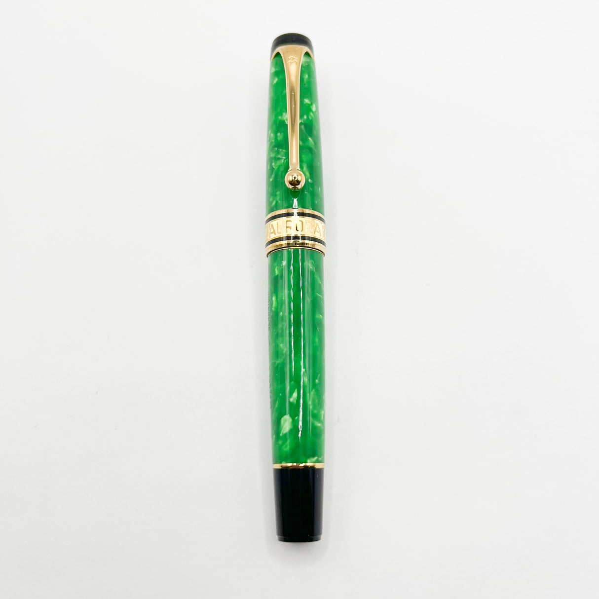 Aurora Optima Primavera Marbled Green Limited Edition Fountain Pen - Fine 18kt Gold Nib