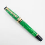 Aurora Optima Primavera Marbled Green Limited Edition Fountain Pen - Fine 18kt Gold Nib