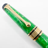 Aurora Optima Primavera Marbled Green Limited Edition Fountain Pen - Fine 18kt Gold Nib