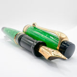 Aurora Optima Primavera Marbled Green Limited Edition Fountain Pen - Fine 18kt Gold Nib