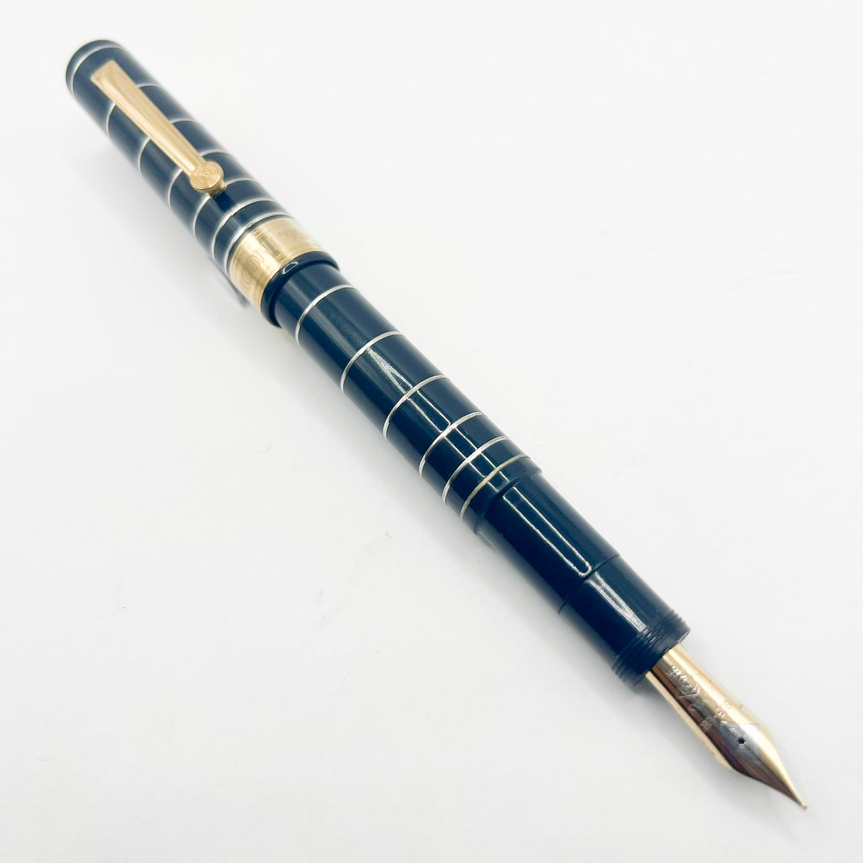 OMAS Dark Blue Marconi Limited Edition Fountain Pen  - Fine 18kt Gold Nib
