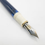 Pelikan M800 Special Edition Midnight Blue/Cream Fountain Pen - Flexible Medium 14kt Gold Nib