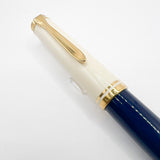 Pelikan M800 Special Edition Midnight Blue/Cream Fountain Pen - Flexible Medium 14kt Gold Nib
