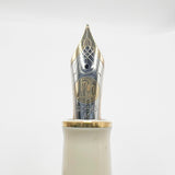 Pelikan M800 Special Edition Midnight Blue/Cream Fountain Pen - Flexible Medium 14kt Gold Nib