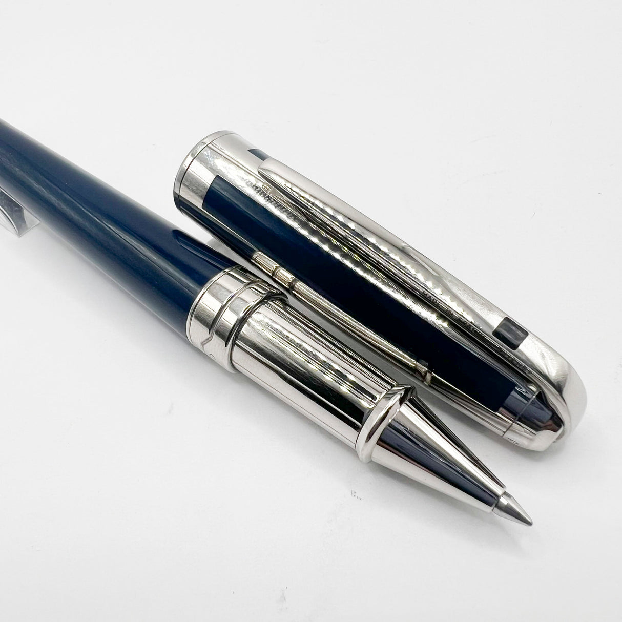 S. T. Dupont  Orpheo Theme Placed Midnight Blue Lacquer Rollerball
