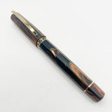 Visconti Medici "Briarwood" Facetted Fountain Pen - Extra Fine 18kt Gold Nib