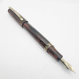 Visconti Medici "Briarwood" Facetted Fountain Pen - Extra Fine 18kt Gold Nib