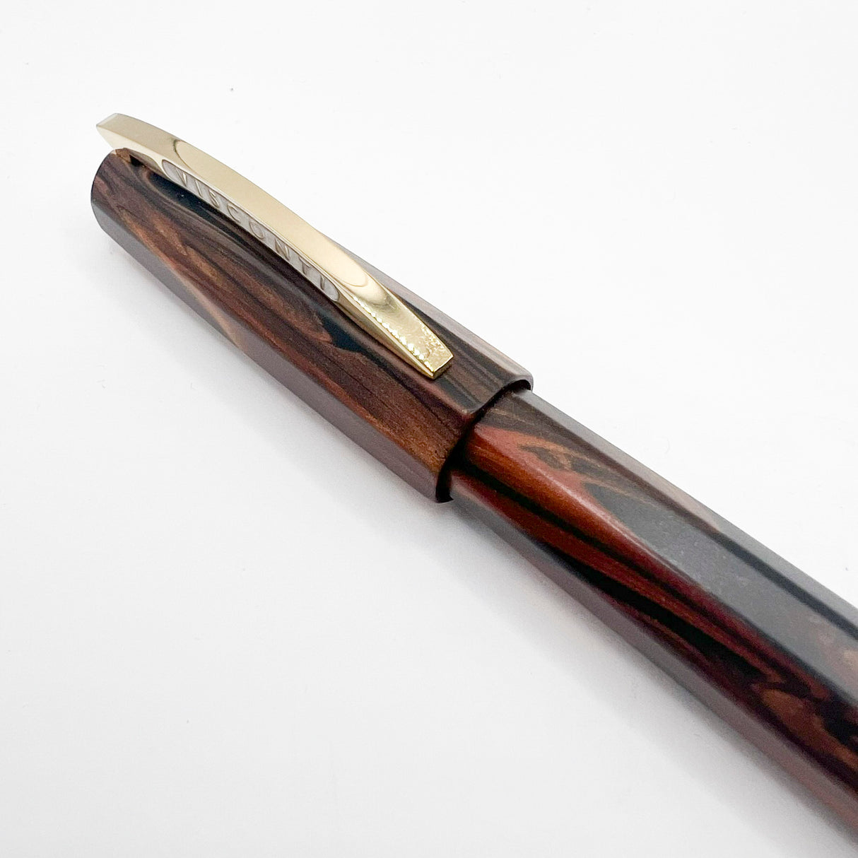 Visconti Medici "Briarwood" Facetted Fountain Pen - Extra Fine 18kt Gold Nib