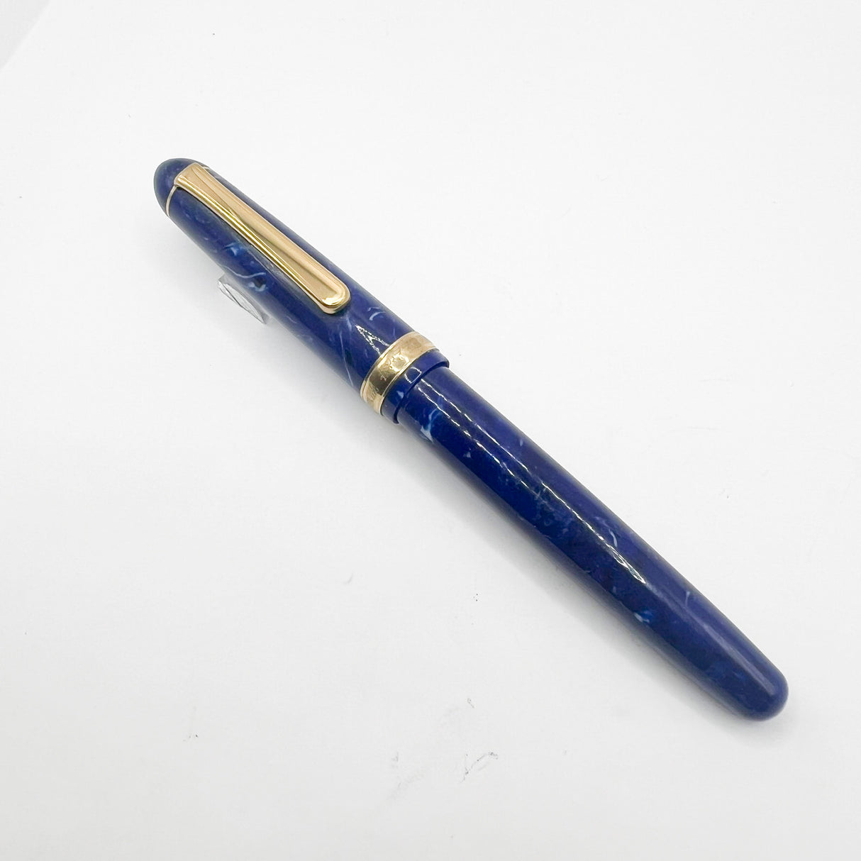 Platinum 3776 Century Celluloid Midnight Ocean Blue Fountain Pen - Broad 18kt Gold Nib