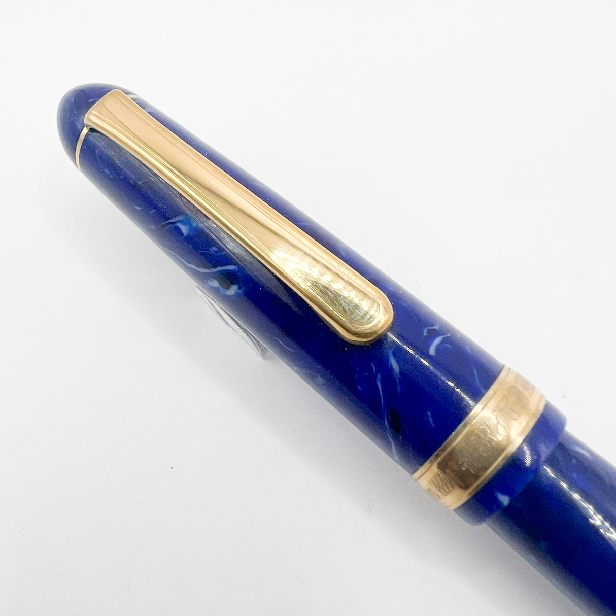 Platinum 3776 Century Celluloid Midnight Ocean Blue Fountain Pen - Broad 18kt Gold Nib