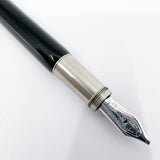Montblanc Heritage Rouge Et Noir Black Fountain Pen  - Double Broad Oblique (Profile of Left Foot) 14kt Gold Nib