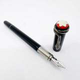 Montblanc Heritage Rouge Et Noir Black Fountain Pen  - Double Broad Oblique (Profile of Left Foot) 14kt Gold Nib