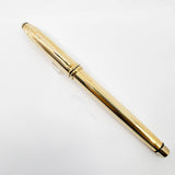 Cross Townsend Gold Plated Fountain Pen - Fine 18kt Gold Nib