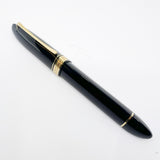 OMAS Blue/Black  #360 Oversized Triangulated Fountain Pen - Fine 18kt Gold Nib