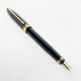 OMAS Blue/Black  #360 Oversized Triangulated Fountain Pen - Fine 18kt Gold Nib