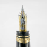 OMAS Blue/Black  #360 Oversized Triangulated Fountain Pen - Fine 18kt Gold Nib