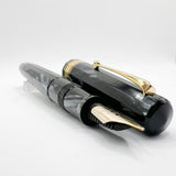 OMAS 80th Anniversary Limited Edition Paragon "Platinum" Celluloid (2004) Fountain Pen #09/40 - EXTRA FINE EXTRA FLESSIBLE 14kt Gold Nib!