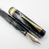 OMAS 80th Anniversary Limited Edition Paragon "Platinum" Celluloid (2004) Fountain Pen #09/40 - EXTRA FINE EXTRA FLESSIBLE 14kt Gold Nib!