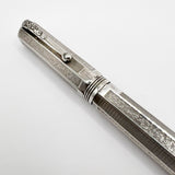 Montegrappa "Special Reserve" Sterling Silver Limited Edition  Fountain Pen - Broad 18kt Gold Nib