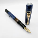 Pelikan Lapis Blue Celluloid  (1935 Originals of their Time) Limited Edition Fountain Pen - Medium 18kt Gold Nib