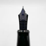 Dunhill AD2000 Brushed Stainless Steel Cross Hatch Design  Fountain Pen -  Medium 18kt Gold Nib (Leans to Fine)