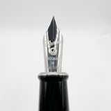 Wahl-Eversharp Decoband Lustrous Amalfi Blue w/Rhodium Plated Trim Fountain Pen - Large Medium 14kt Gold Nib