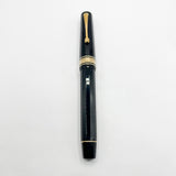 OMAS  Senior Paragon Extra - Large Facetted Black Fountain Pen - Semi-Flexible Medium 18kt Gold Nib