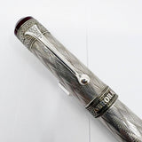 Aurora 80th Anniversary Sterling Silver Limited Edition Fountain Pen-Medium 18kt Gold Nib