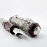 Aurora 80th Anniversary Sterling Silver Limited Edition Fountain Pen-Medium 18kt Gold Nib