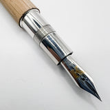 OMAS  Krug Limited Edition Oak Wood & Sterling Silver Fountain Pen - Medium 18kt Gold Nib