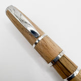 OMAS  Krug Limited Edition Oak Wood & Sterling Silver Fountain Pen - Medium 18kt Gold Nib