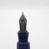 Marlen Chagall Marbled Blue Fountain Pen - Broad 18kt Gold  Nib