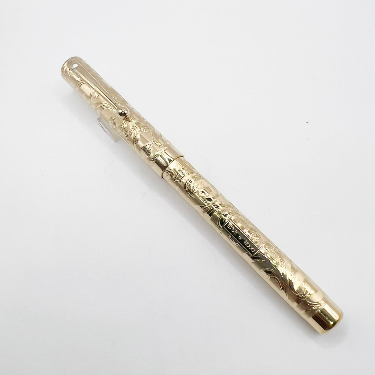 Sheaffer Commemorative Limited Edition Gold-Plated Fountain Pen - Medium 18kt Gold Nib