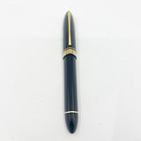 OMAS Blue/Black Overisized  #360 Triangulated Fountain Pen - Extra Fine 18kt Gold Nib