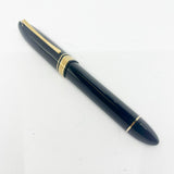 OMAS Blue/Black Overisized  #360 Triangulated Fountain Pen - Extra Fine 18kt Gold Nib