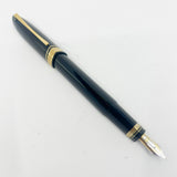 OMAS Blue/Black Overisized  #360 Triangulated Fountain Pen - Extra Fine 18kt Gold Nib