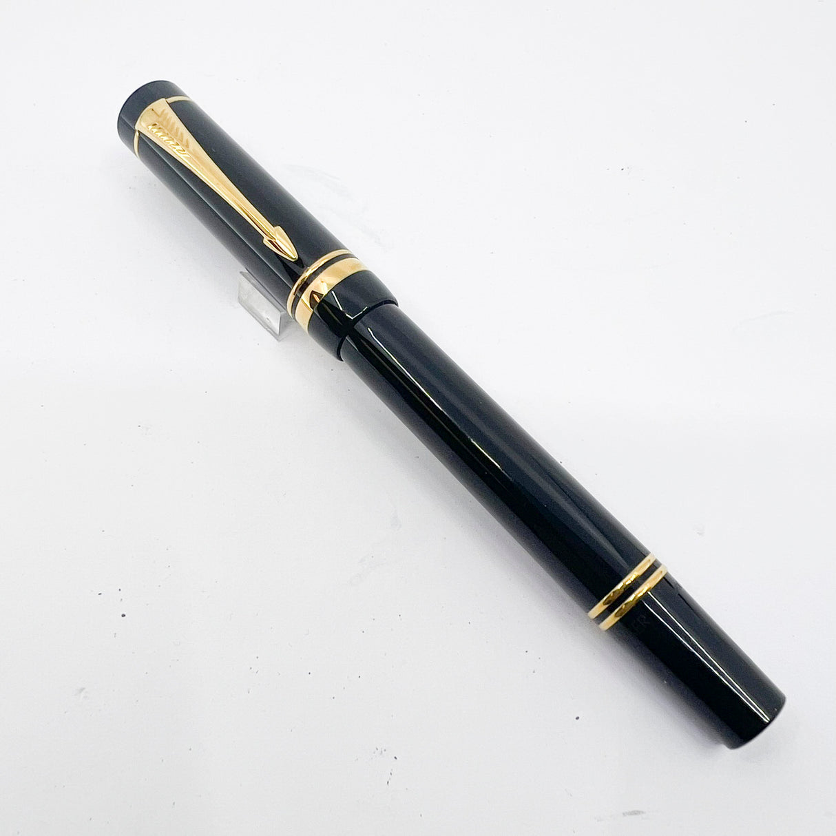 Parker Duofold Black Rollerball  Gold-Plated Trim