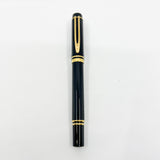 Waterman LeMan 100 Black Fountain Pen - Medium 18kt Gold Nib