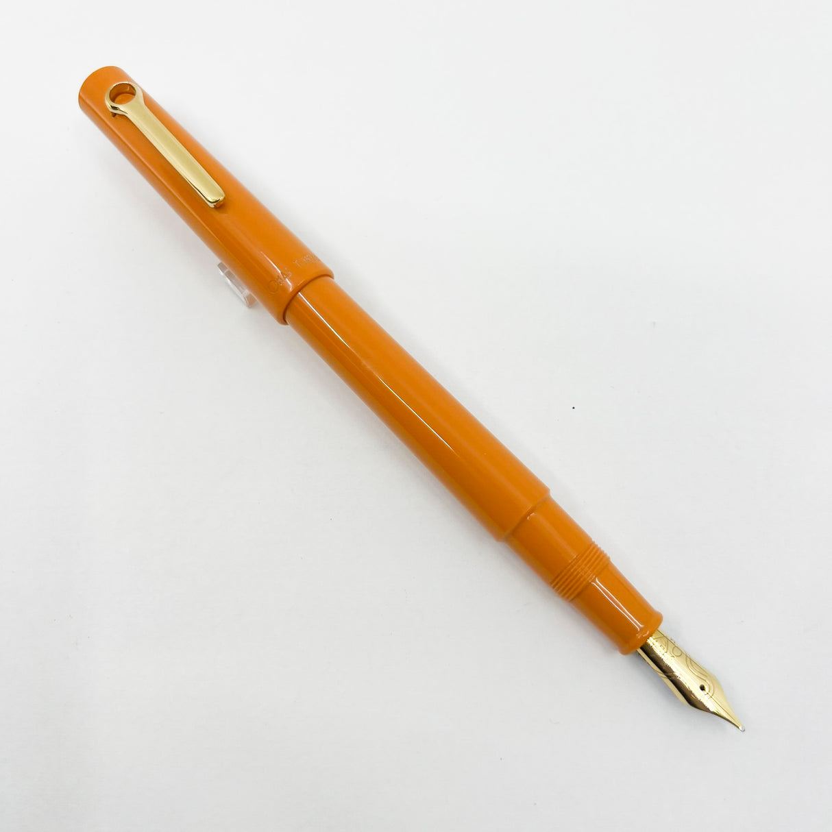 OMAS Tokyo Apricot Orange Vegetal Resin Fountain Pen - Medium 18kt Gold Nib