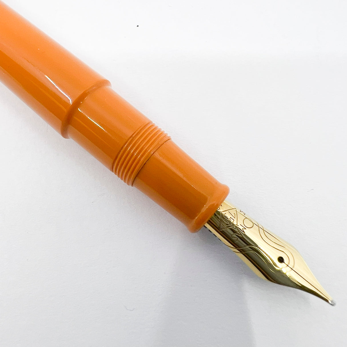 OMAS Tokyo Apricot Orange Vegetal Resin Fountain Pen - Medium 18kt Gold Nib