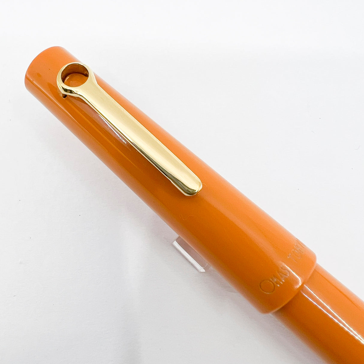 OMAS Tokyo Apricot Orange Vegetal Resin Fountain Pen - Medium 18kt Gold Nib